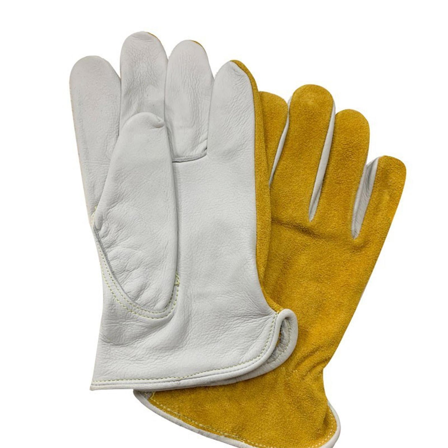 12 Pairs Premium Cow Split & Grain Leather Heavy Duty, Soft Grip, Durable Gloves