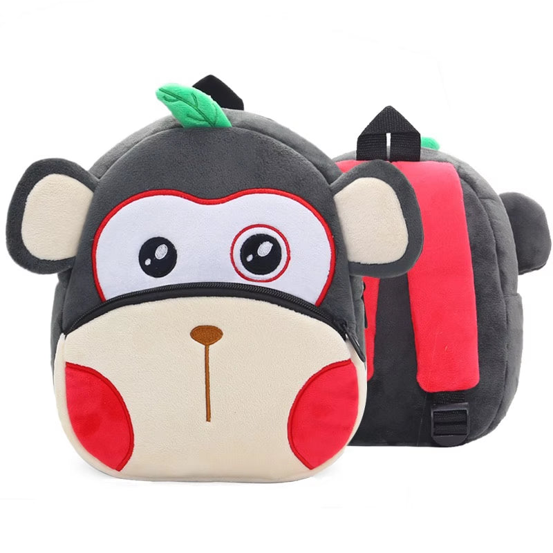 Monkey Plush Backpack for Toddlers – Lightweight & Spacious Kids Bag