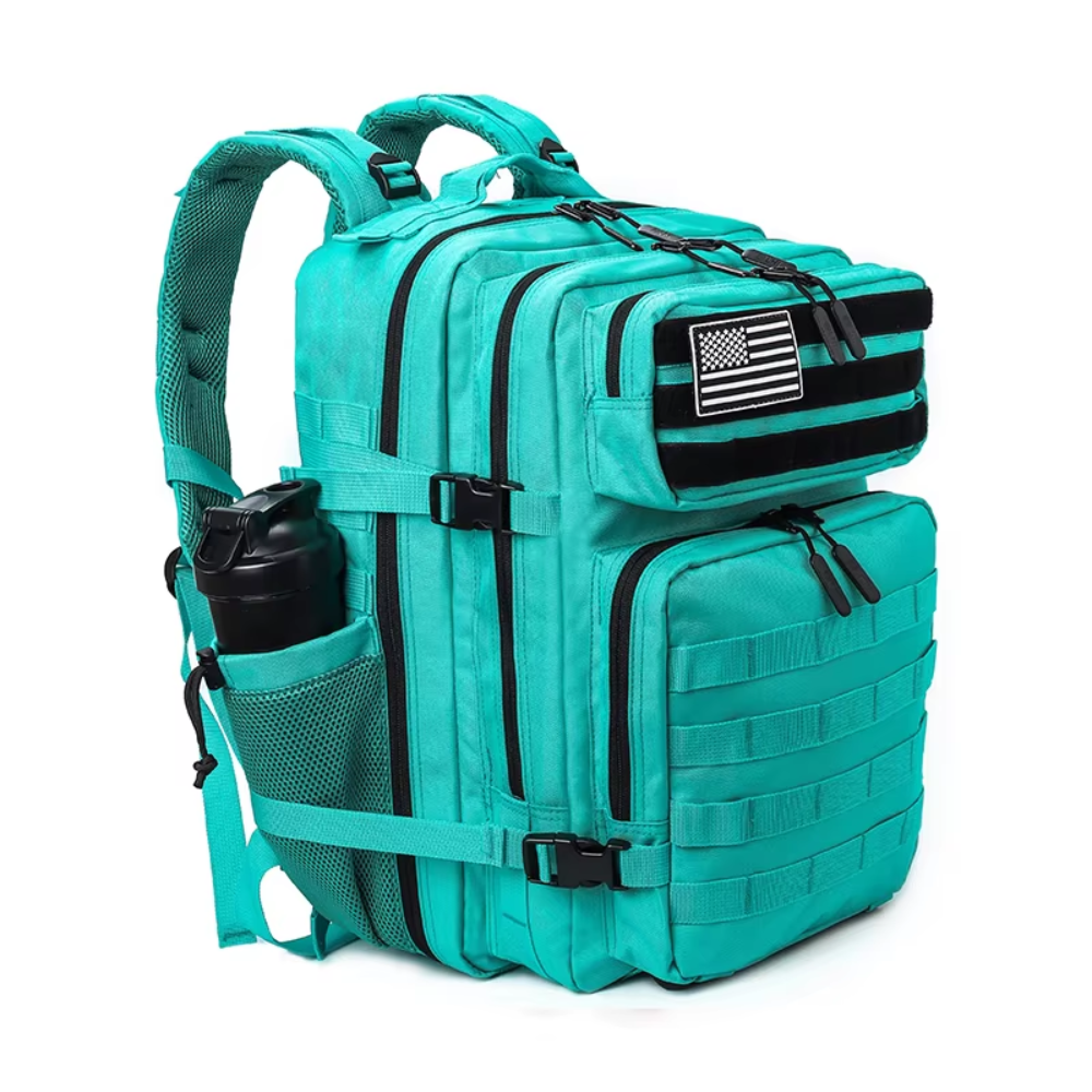 PAKNADA 45L Tactical Backpack 900D Oxford Waterproof Military Rucksack – Turquoise
