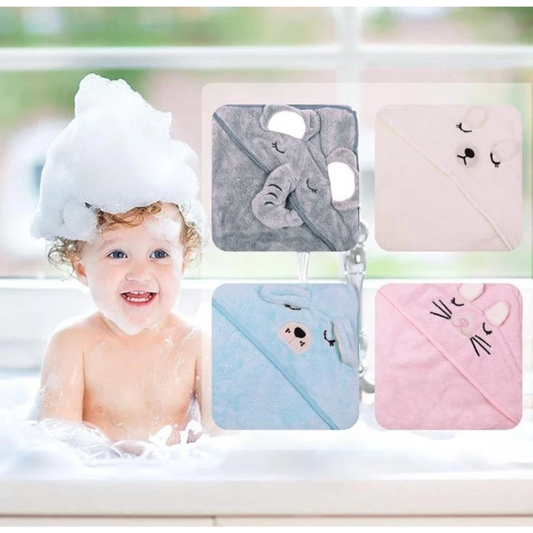 Blue Dragon Ultra-Soft Hooded Baby Towel (31.5"x31.5")