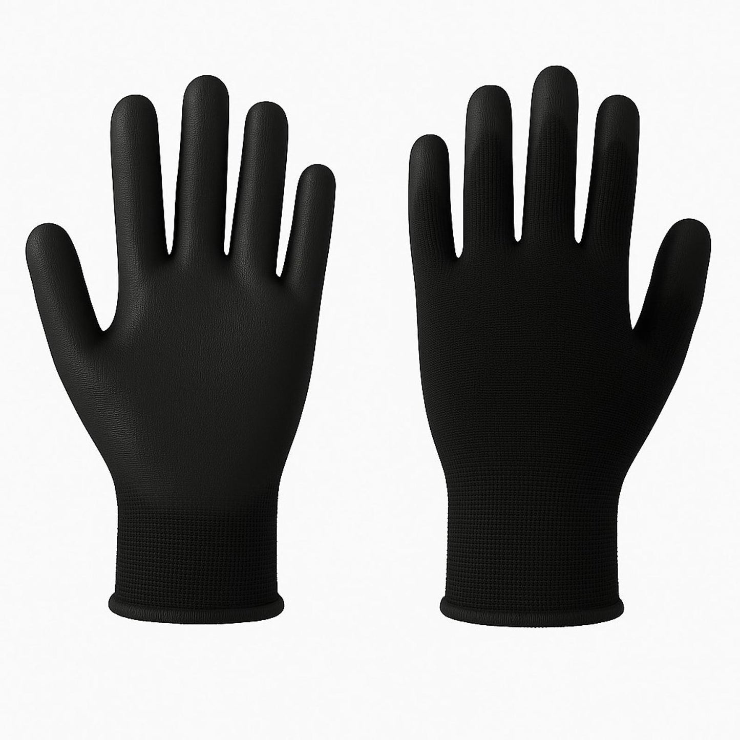 36 Pairs 13G Anti-Static PU Palm Coated Nylon Polyester Safety Work Garden Glove