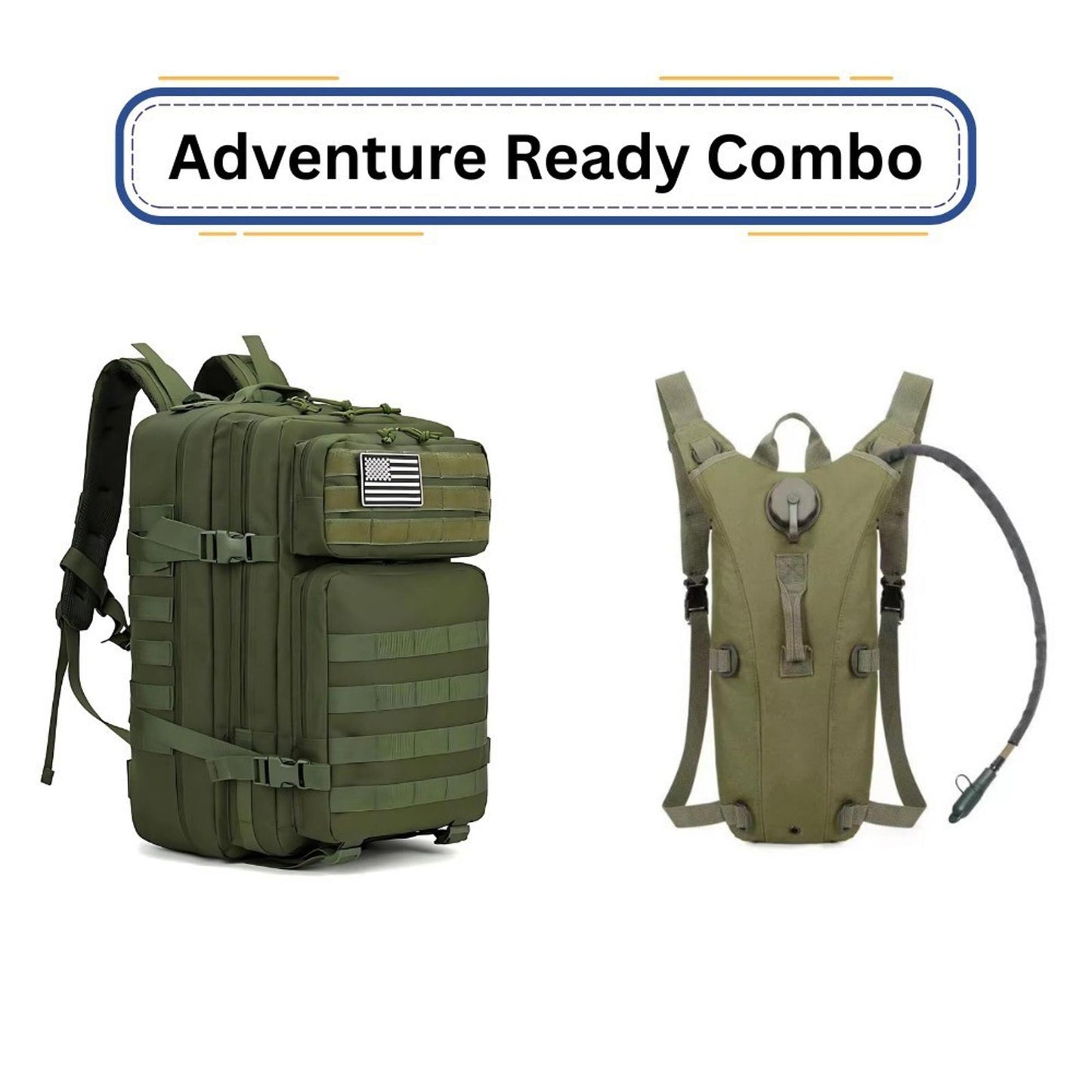 Tactical Adventure Combo Backpack Sling & Hydration Pack Outdoor Gear
