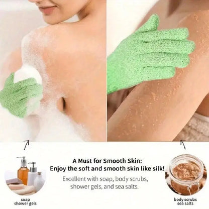 9 Pairs Exfoliating Bath Gloves – Multi-Color Spa Shower Mitts