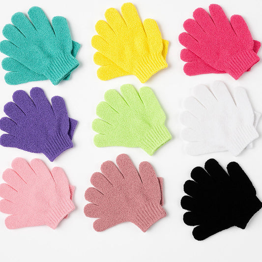 50 Pairs - Exfoliating Bath Gloves  Body Scrub Spa Shower Mitts Assorted Colors