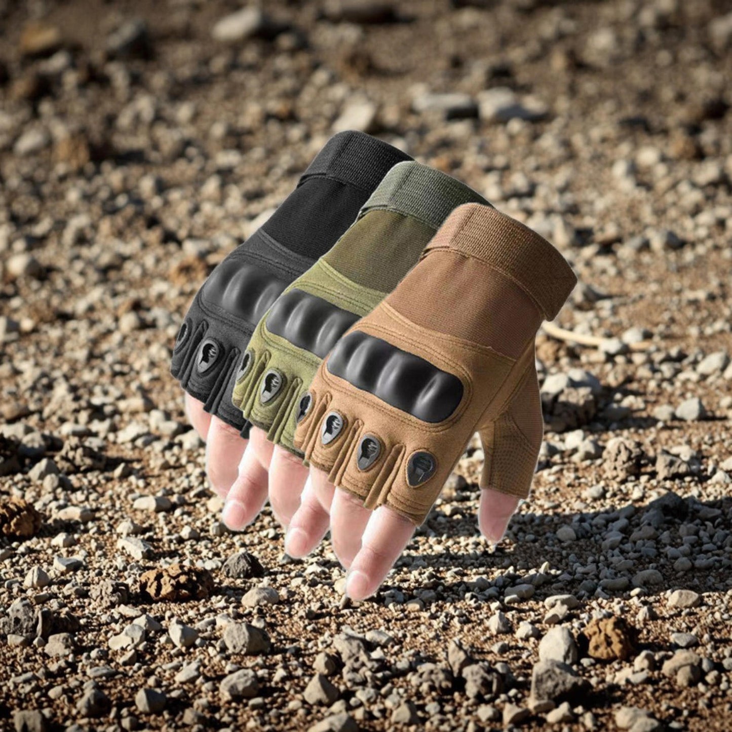 Touchscreen Tactical Half Finger Gloves Army Military Hunting Combat Shooting