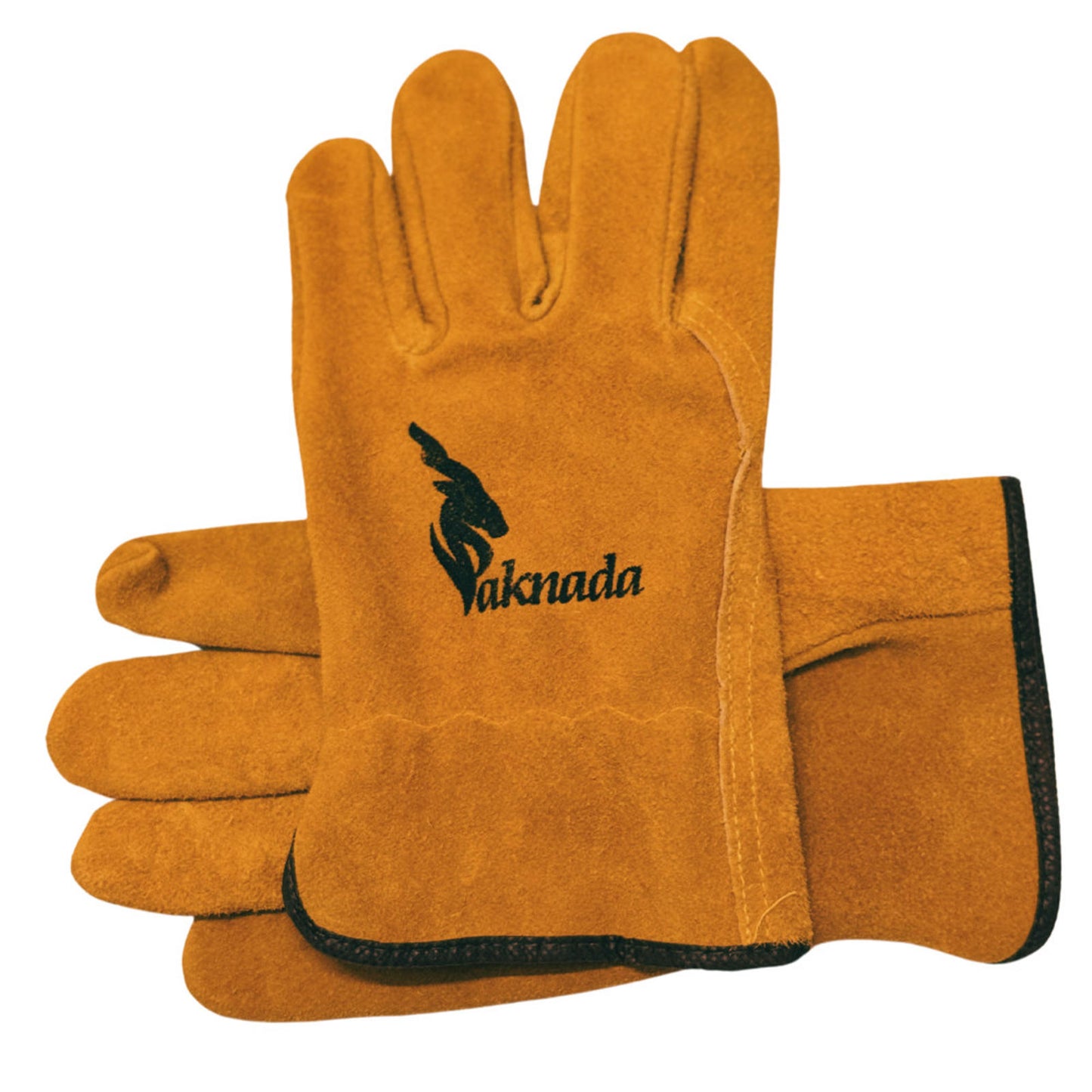 Cow Split Leather Work Gloves – Heavy Duty Protection - Large