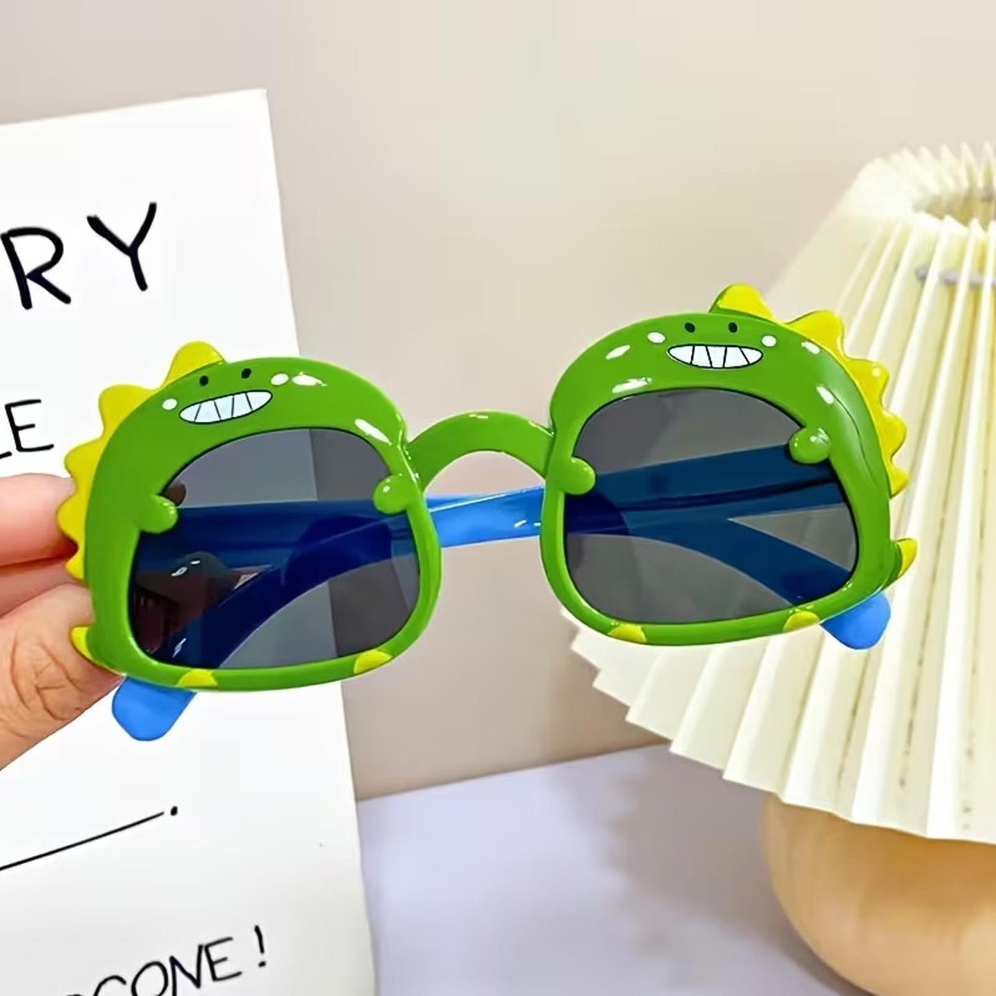 Kids Dinosaur Sunglasses Baby Toddler Cute Cartoon UV400 Protection Glasses