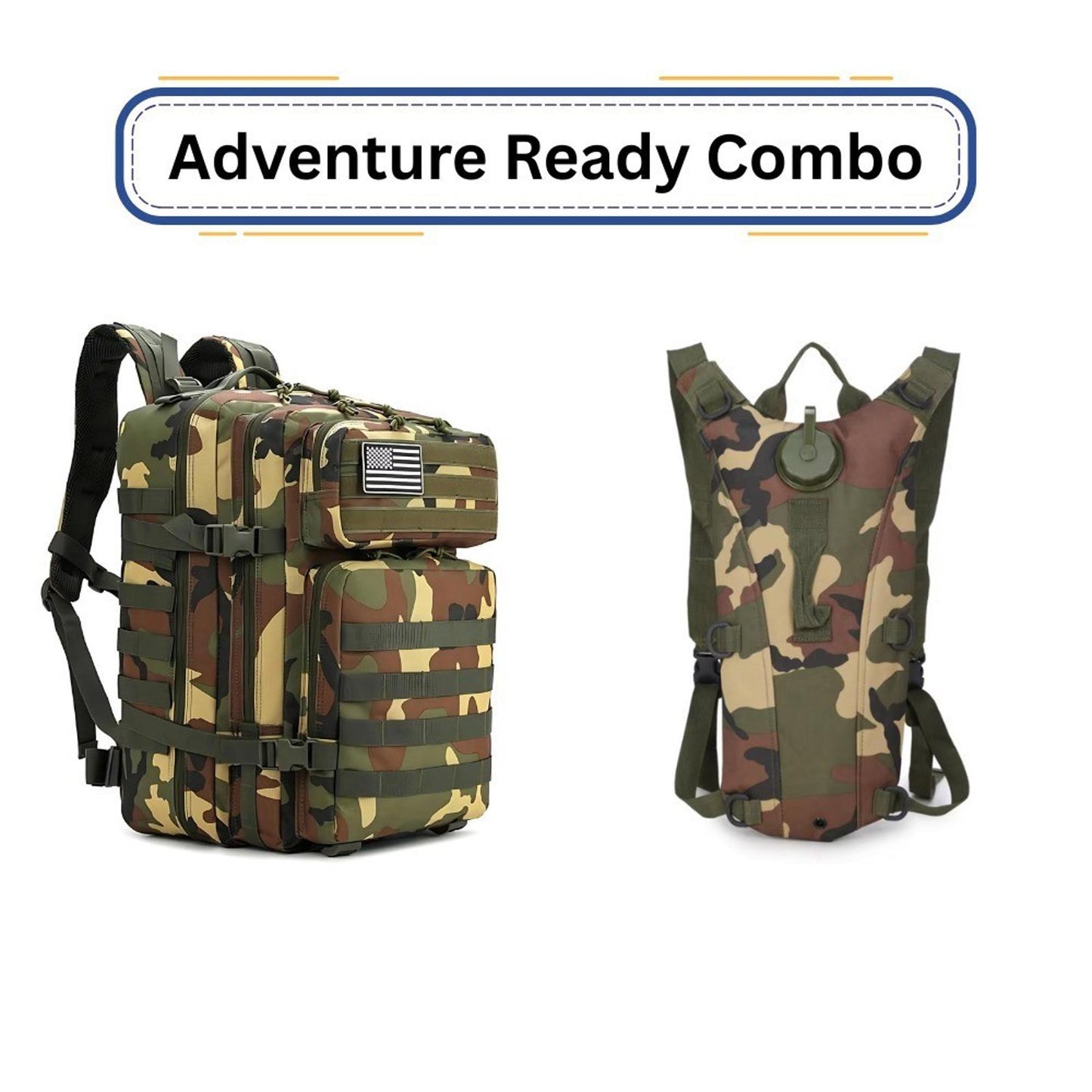 Tactical Adventure Combo Backpack Sling & Hydration Pack Outdoor Gear