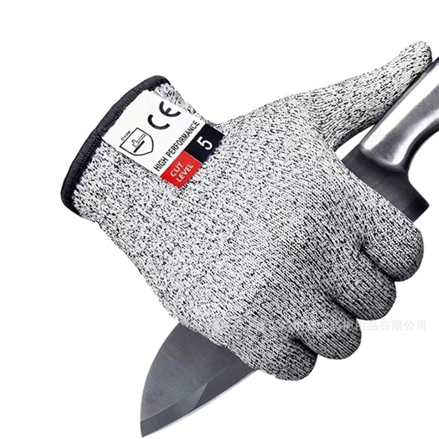 6 Pairs Cut Resistant Safety Gloves Level 5 EN388 Kitchen Work Protection