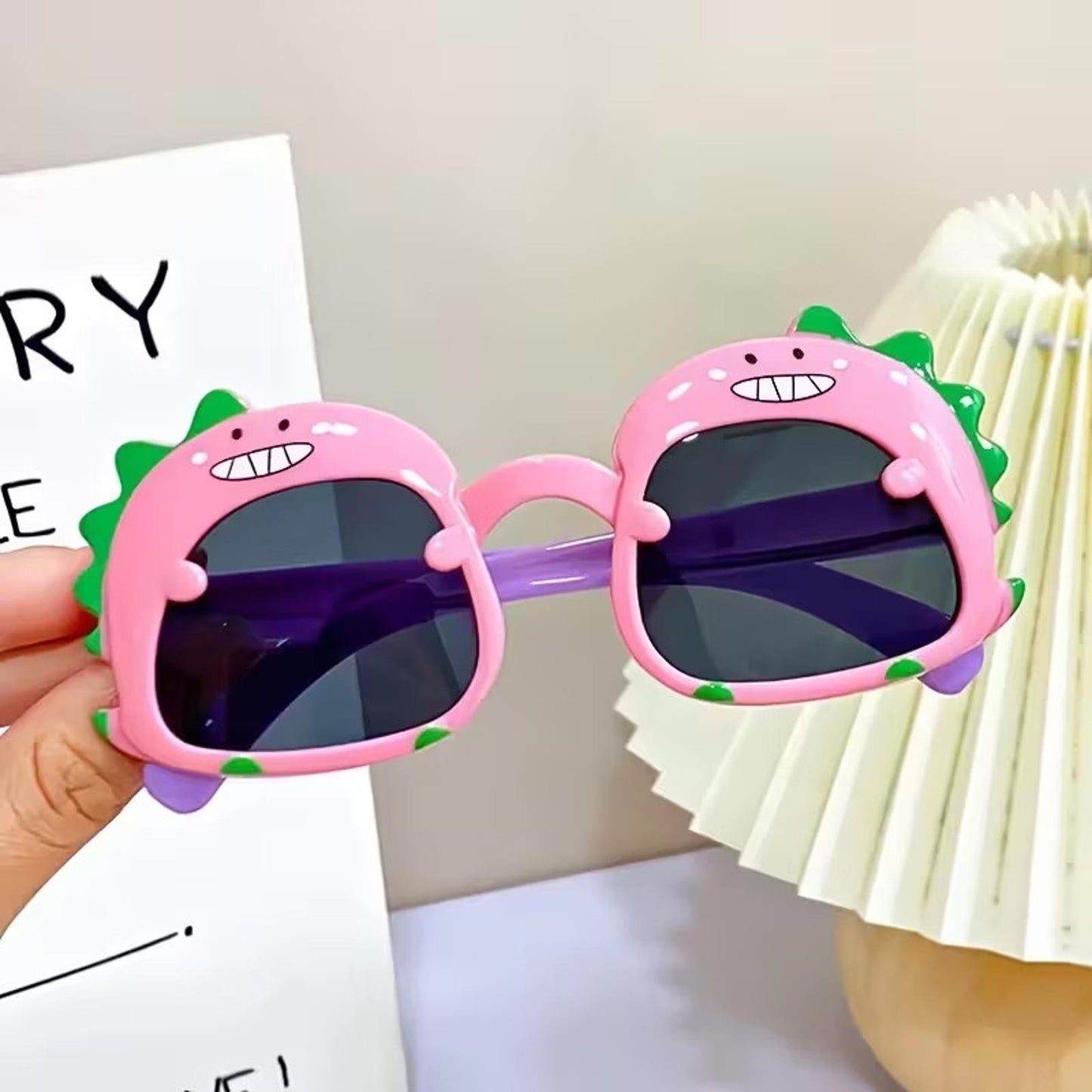 Kids Dinosaur Sunglasses Baby Toddler Cute Cartoon UV400 Protection Glasses