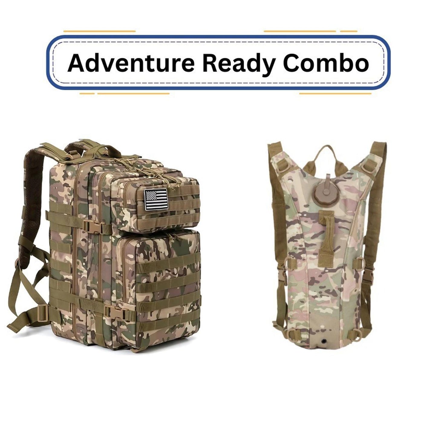 Tactical Adventure Combo Backpack Sling & Hydration Pack Outdoor Gear