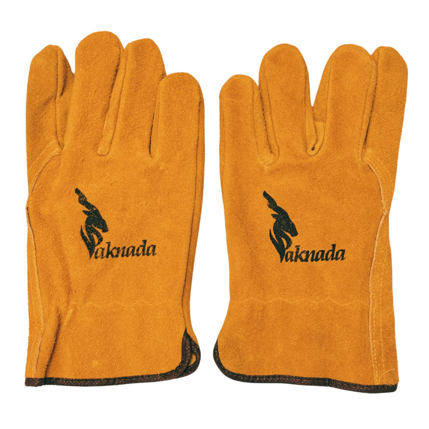Cow Split Leather Work Gloves – Heavy Duty Protection - Large