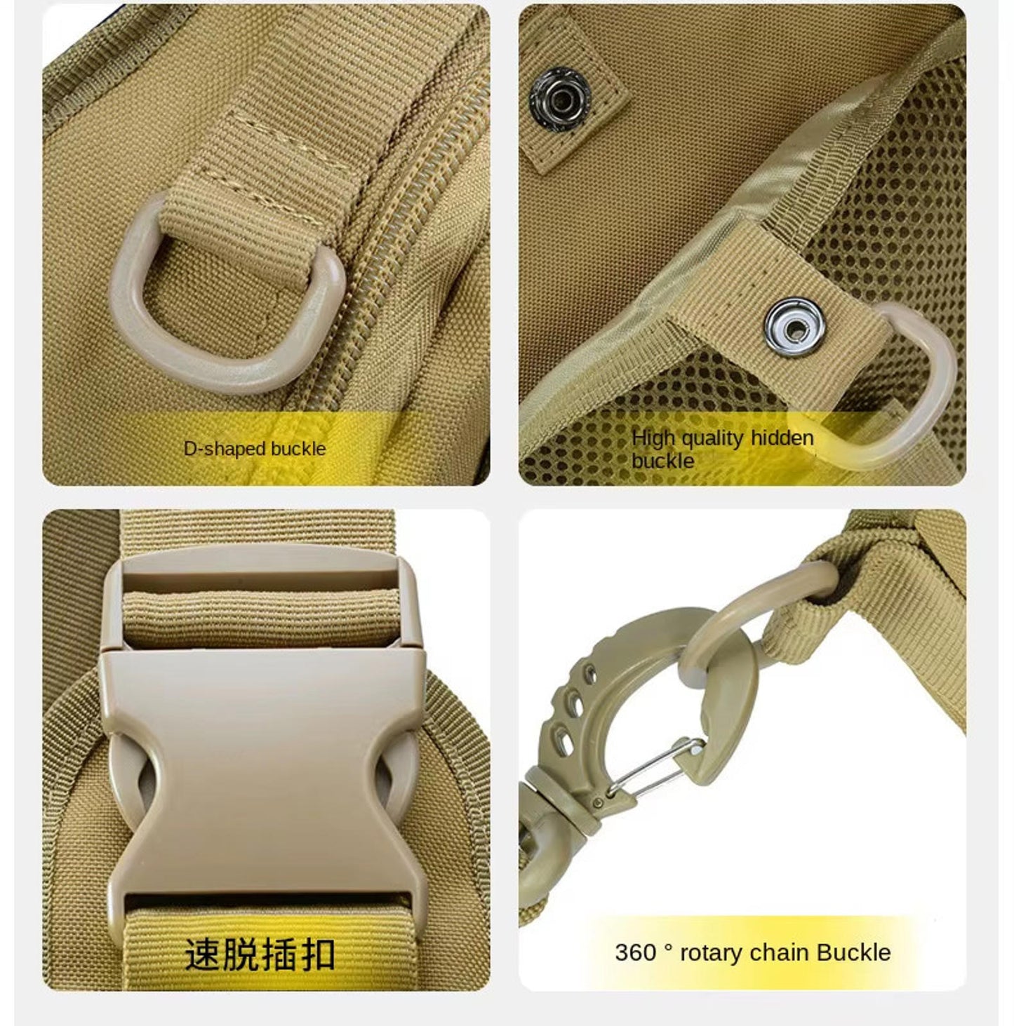 Tactical Sling Bag Military Crossbody Shoulder Backpack – EDC, Hiking, Outdoor