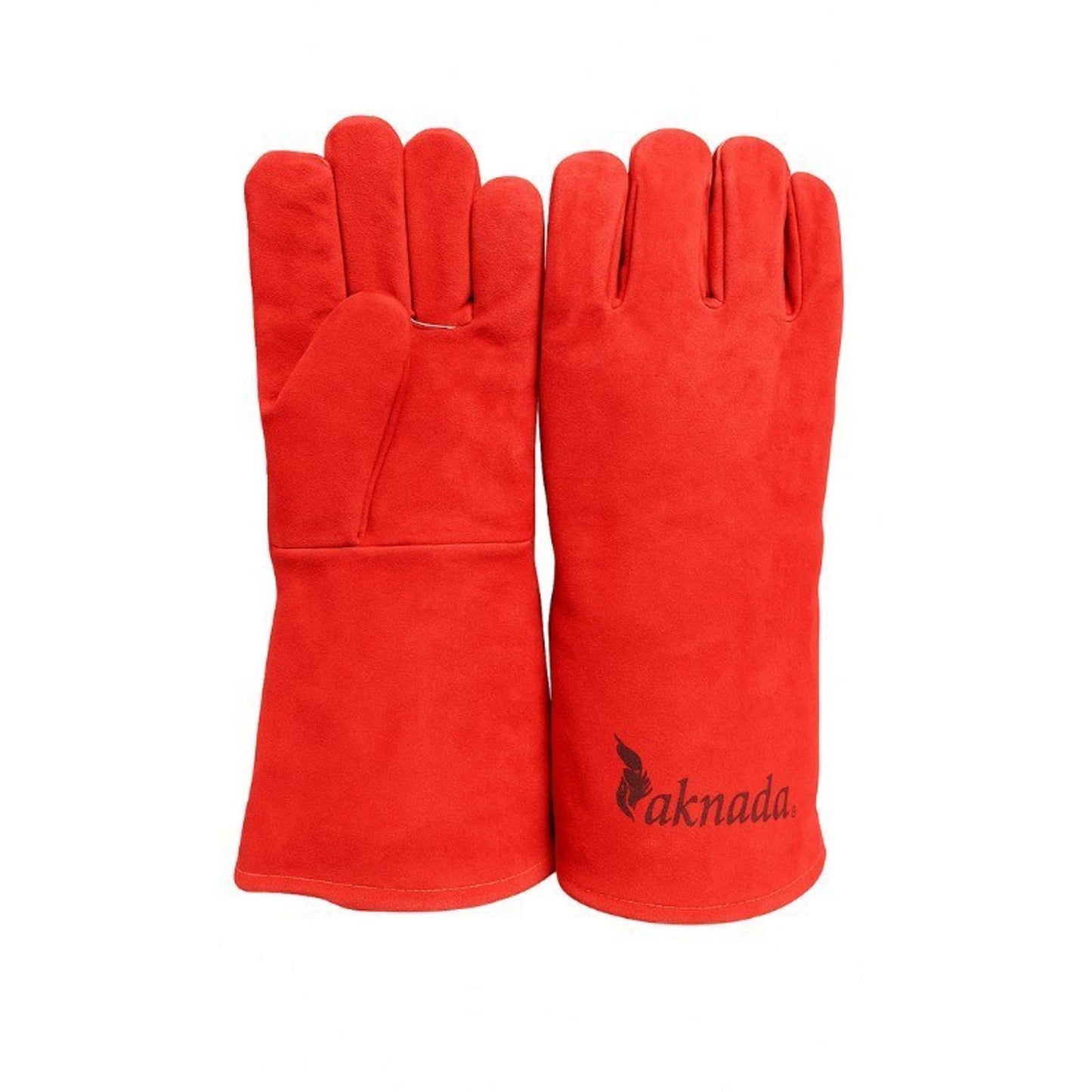 3 Pairs Cow Leather Welding Gloves - Heat & Fire Resistant, Heavy Duty - 14"