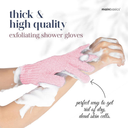 9 Pairs Exfoliating Bath Gloves – Multi-Color Spa Shower Mitts
