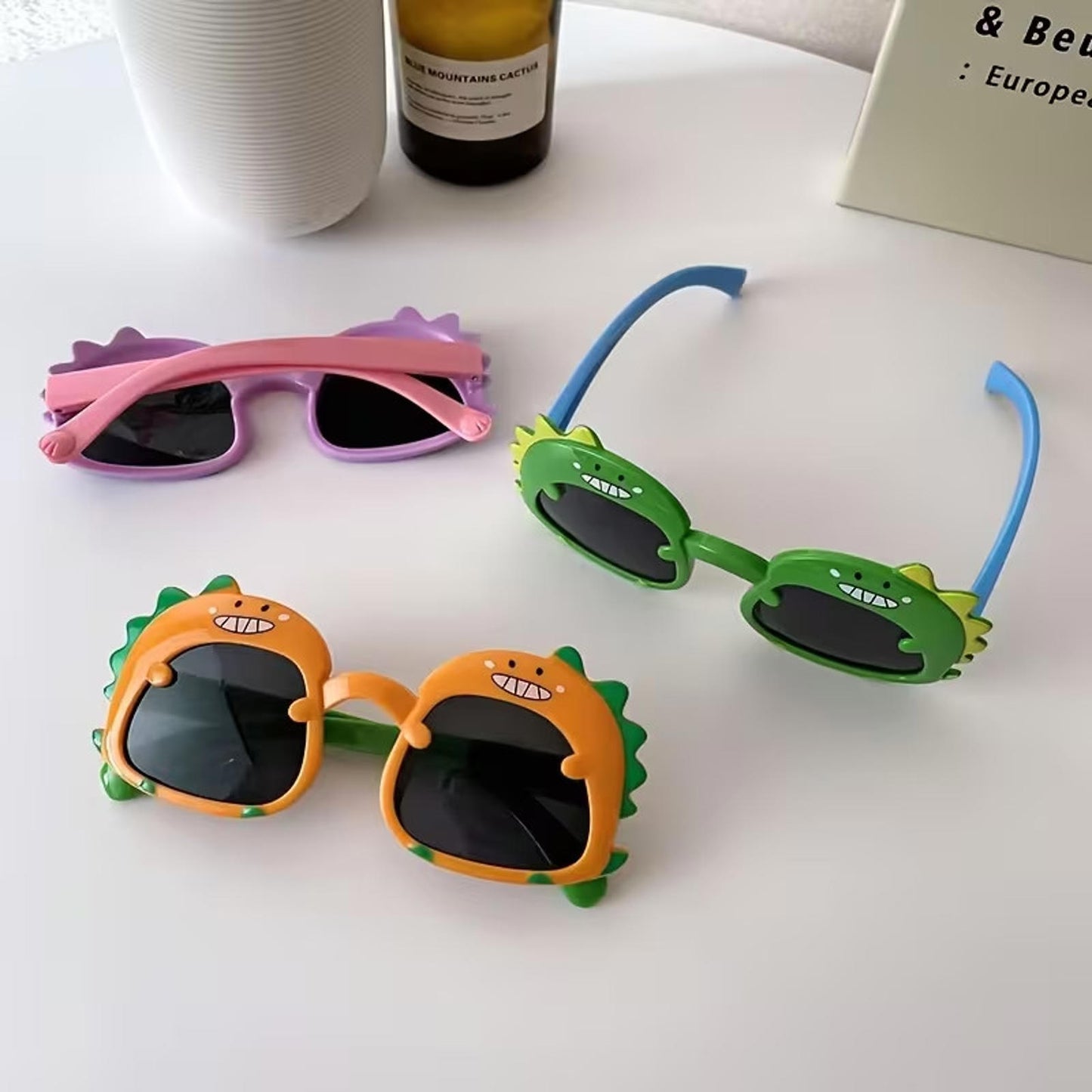 Kids Dinosaur Sunglasses Baby Toddler Cute Cartoon UV400 Protection Glasses