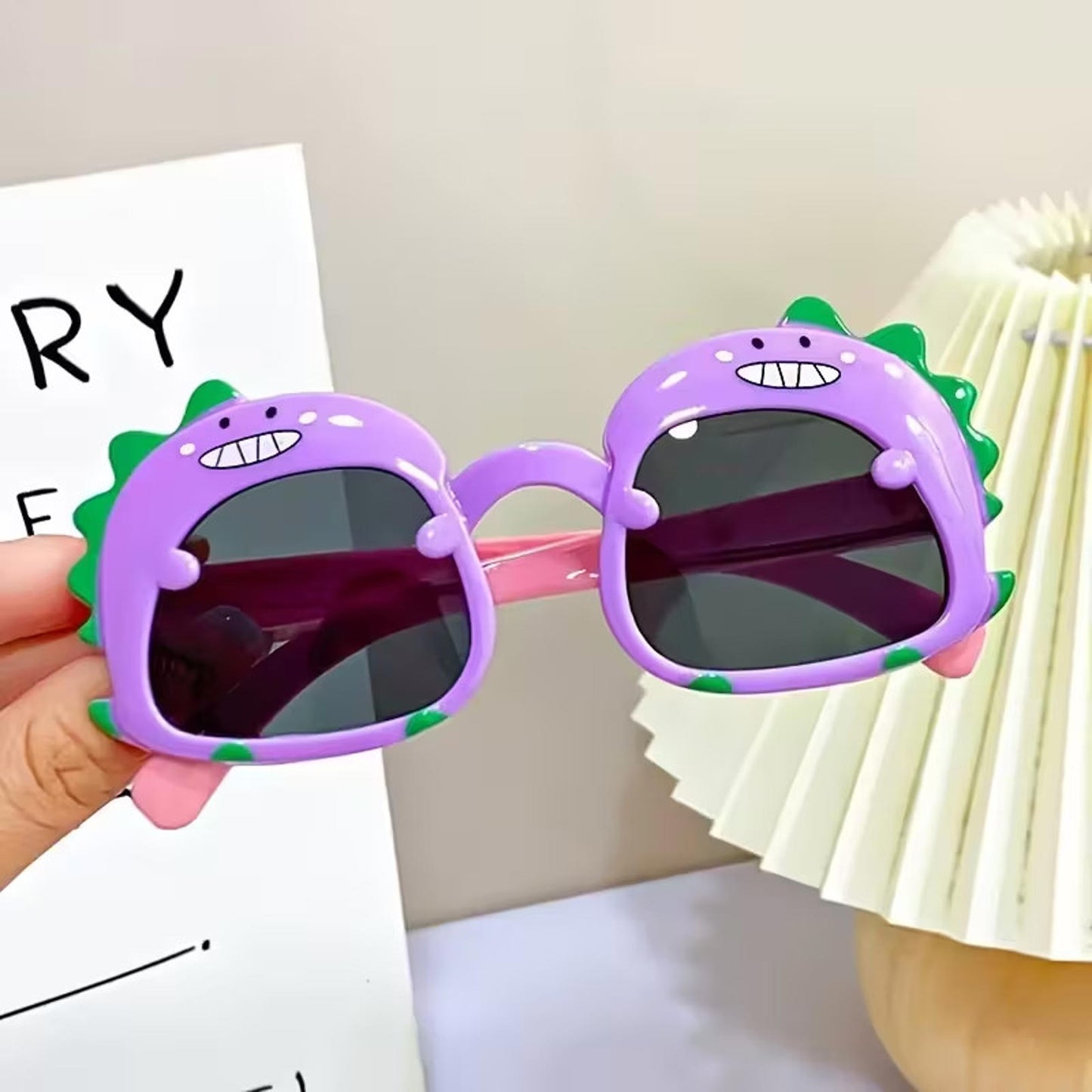Kids Dinosaur Sunglasses Baby Toddler Cute Cartoon UV400 Protection Glasses