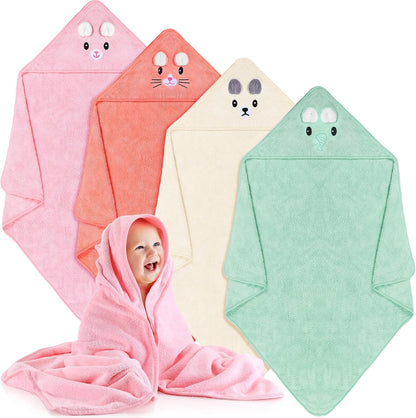 Ultra-Soft Hooded Baby Towel - Brown Koala (31.5"x31.5") | Super Absorbent Microfiber Bath Robe