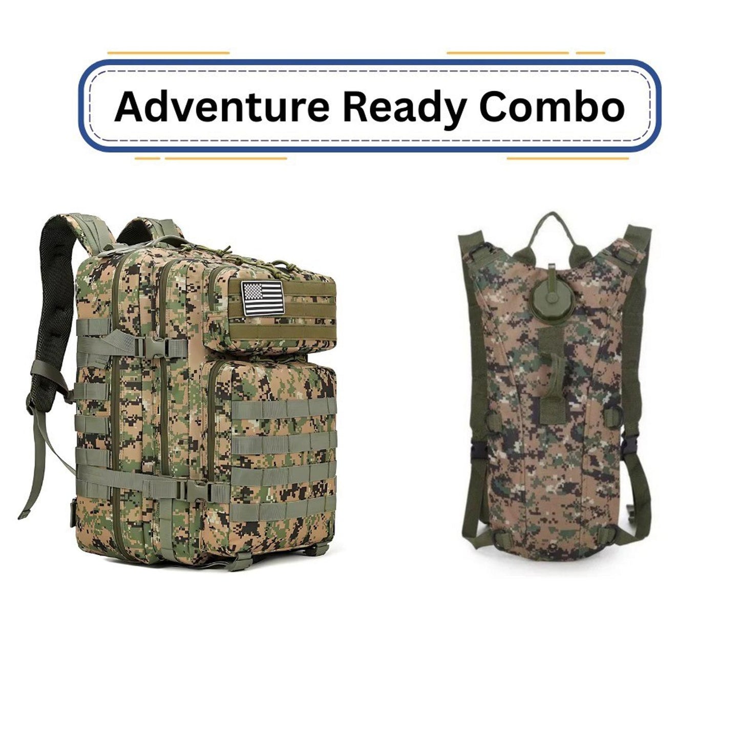 Tactical Adventure Combo Backpack Sling & Hydration Pack Outdoor Gear