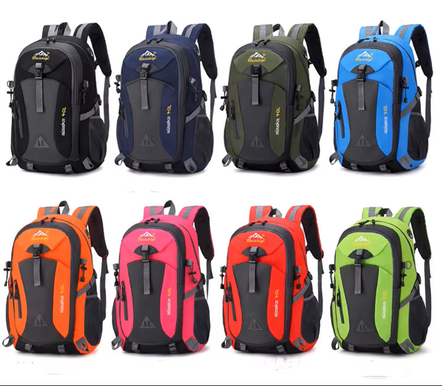 40L Large Waterproof Backpack Bag Camping Walking Hiking Outdoor Travel Rucksack