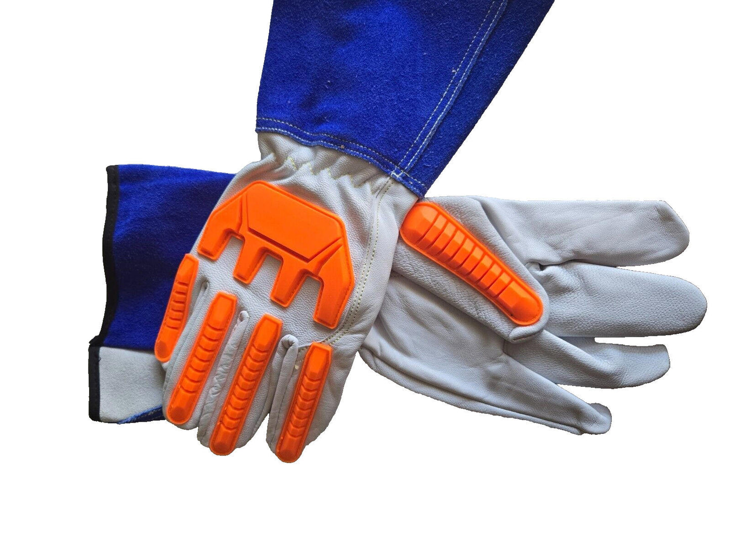 Premium TPR Safety Welding Gloves – Kevlar® Lined, Heat & Impact Resistant