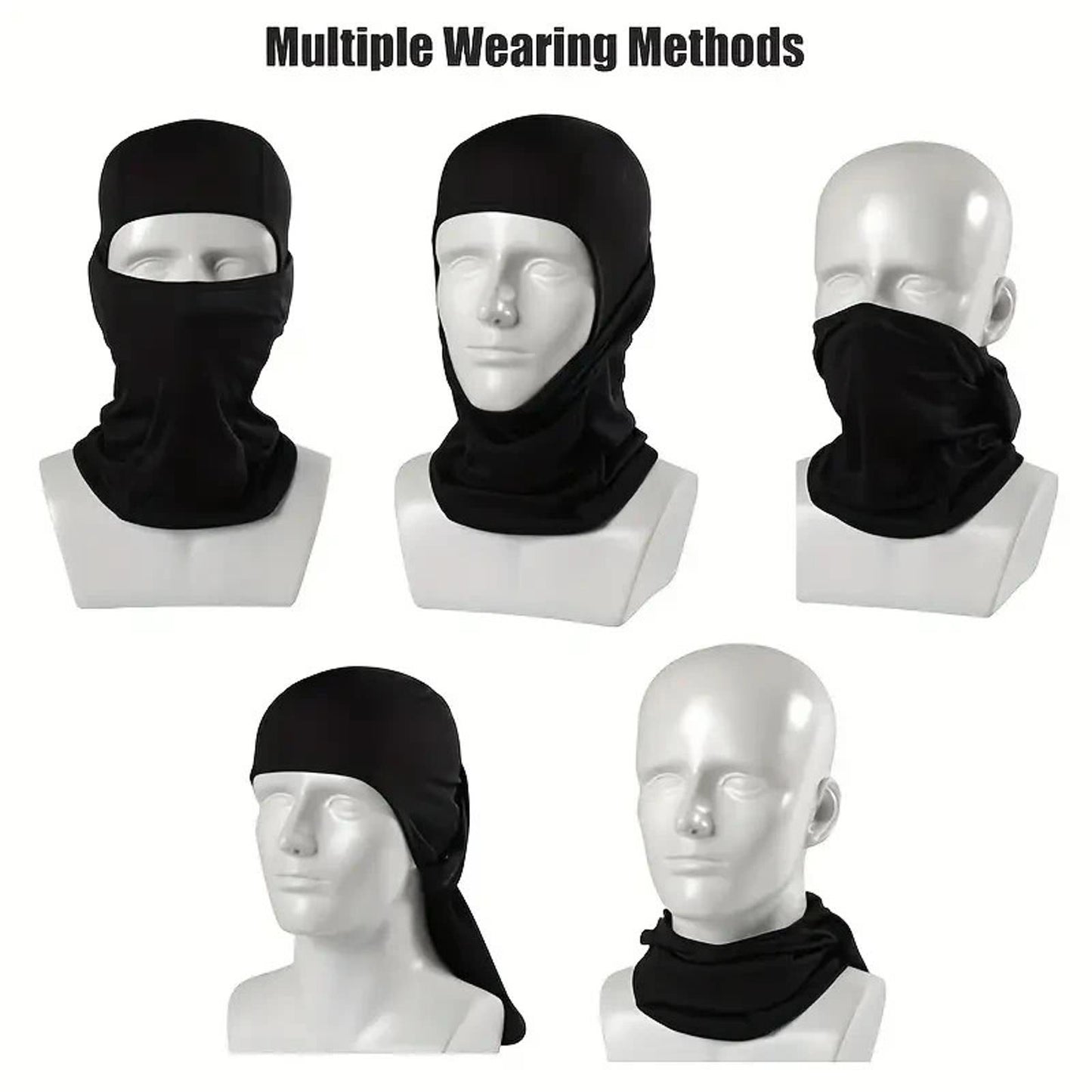 3 Pcs Tactical Balaclava Full Face Mask Scarf CS Wargame Hunting Bandana Hat US