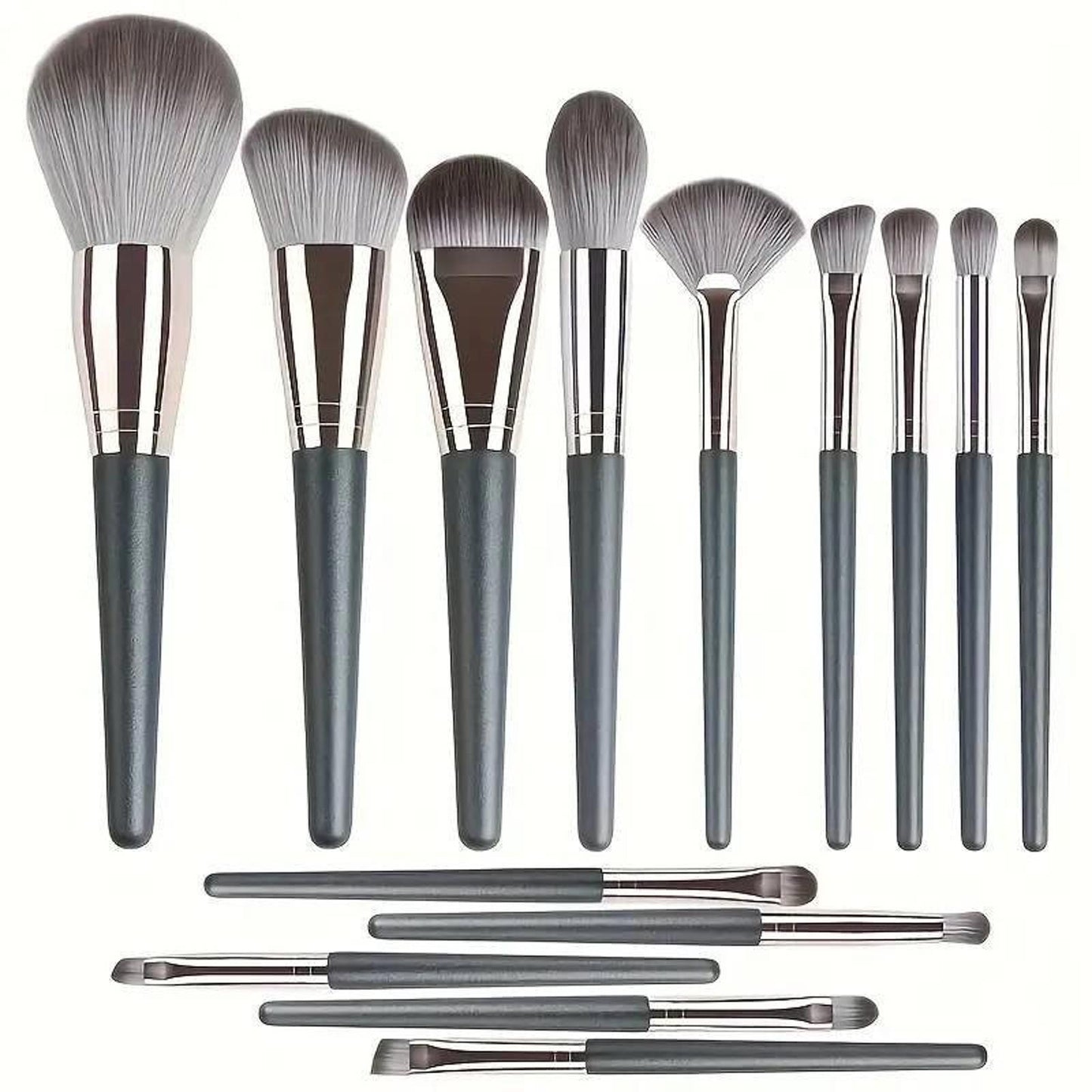 Luxurious 14pcs Makeup Brush Set - Plush