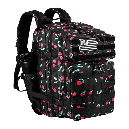 PAKNADA 45L Tactical Backpack 900D Oxford Waterproof Military Rucksack – Cherry