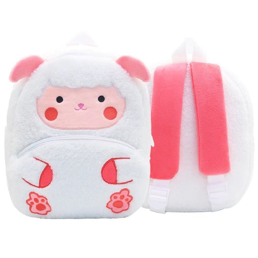 Lamb Plush Backpack for Toddlers – Lightweight & Spacious Kids Bag