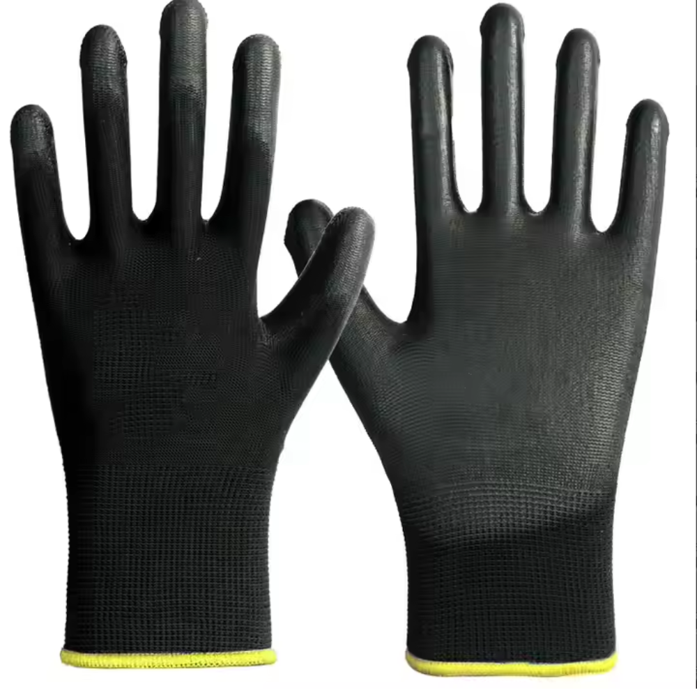 12 Pairs Anti-Static Carbon Fiber ESD Gloves with PU Fingertip Coating
