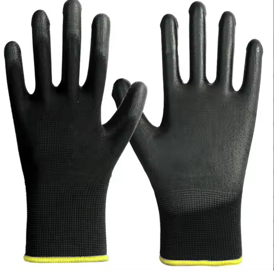 12 Pairs Anti-Static Carbon Fiber ESD Gloves with PU Fingertip Coating