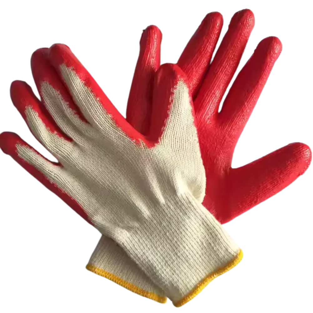 12 Pairs Latex Coated Work Gloves – Slip-Resistant Safety Gloves