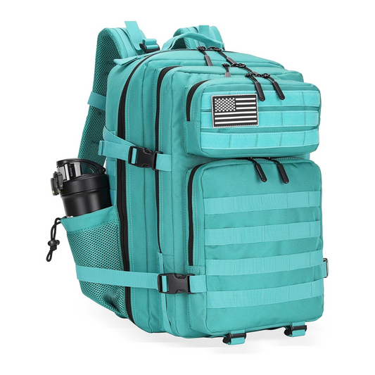 PAKNADA 45L Tactical Backpack 900D Oxford Waterproof Military Rucksack – Teal