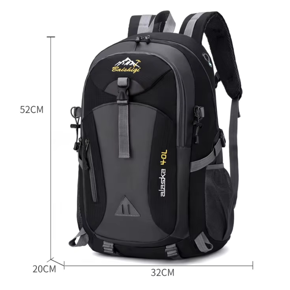 40L Tactical Backpack – Orange/Grey Oxford Daypack