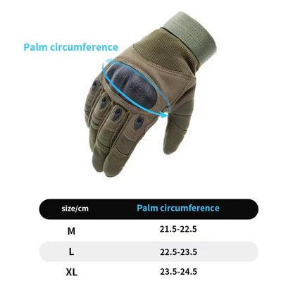 Touch Screen Tactical Gloves with TPR Knuckle Protection