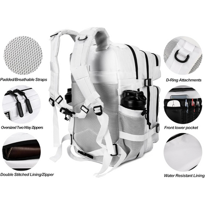 45L Tactical Backpack - Side Pocket, Multiple Prints & Colors