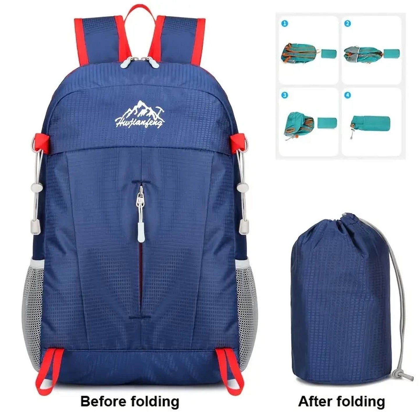 Lightweight Foldable Backpack Travel Hiking Camping Packable Waterproof Rucksack