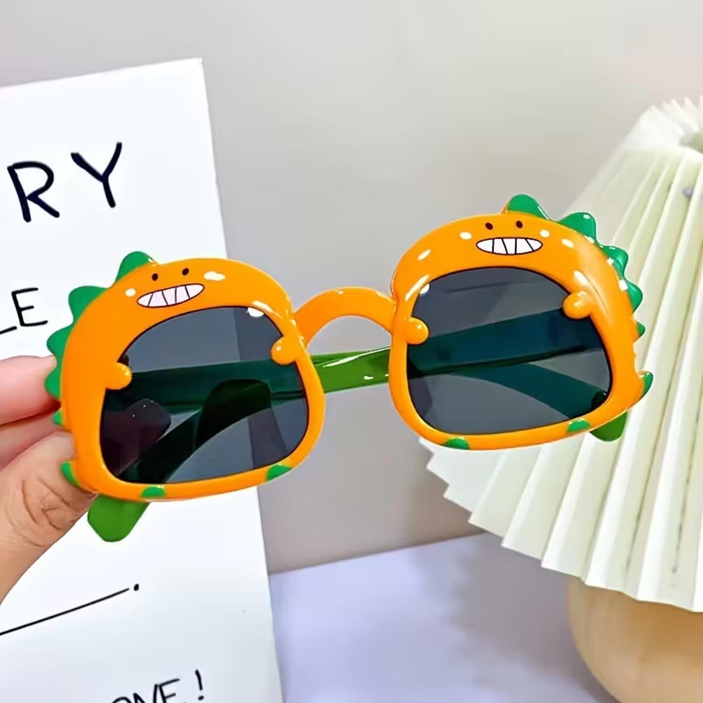 Kids Dinosaur Sunglasses Baby Toddler Cute Cartoon UV400 Protection Glasses