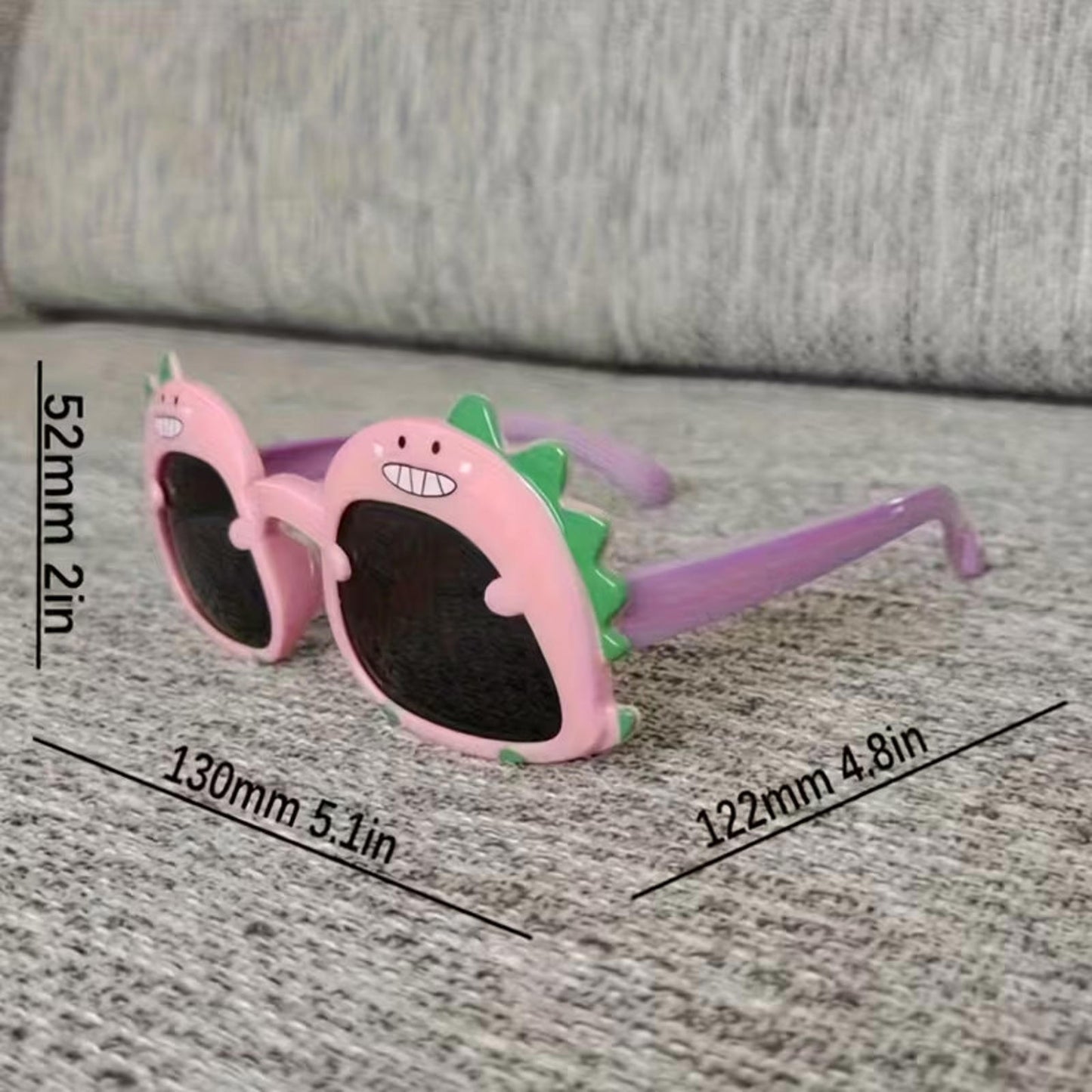 Kids Dinosaur Sunglasses Baby Toddler Cute Cartoon UV400 Protection Glasses