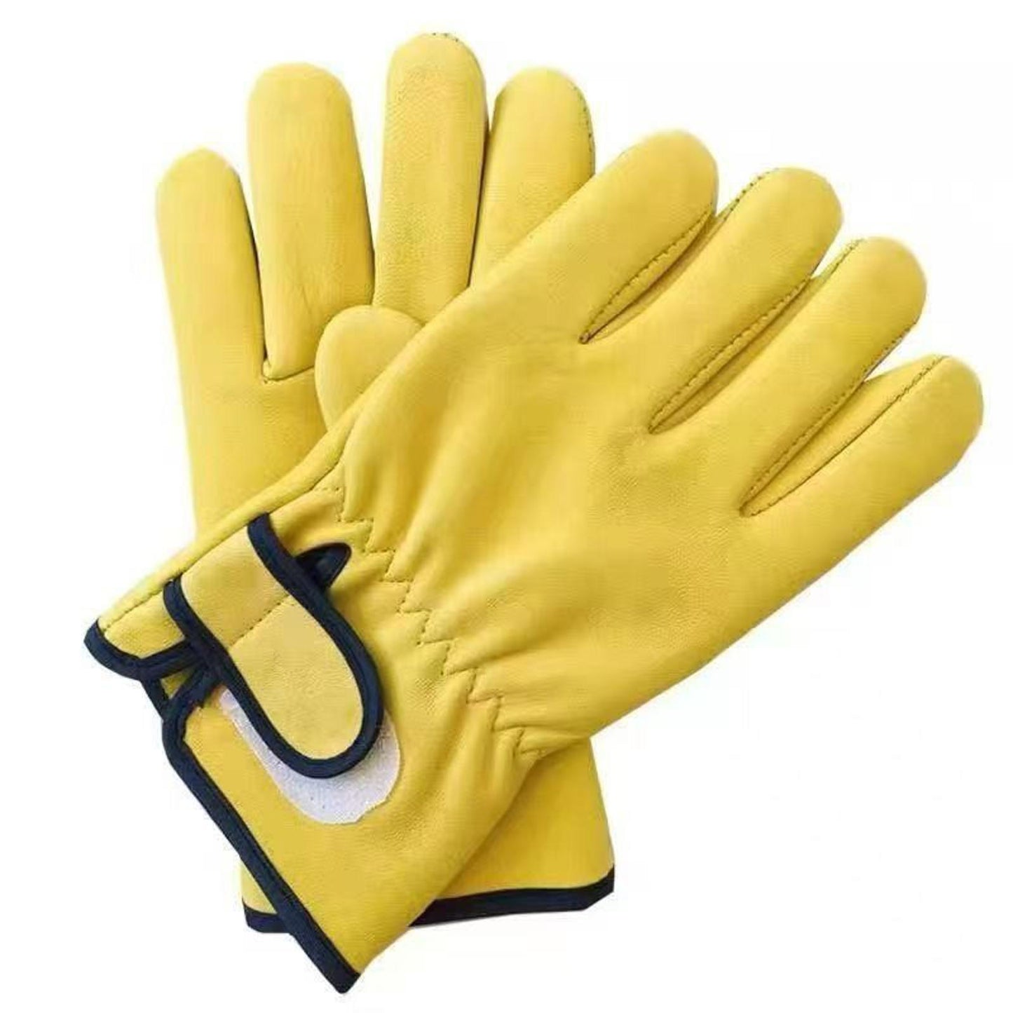 12 Pairs Heavy Duty Sheepskin Leather Driver Gloves – Work, Garden, Construction