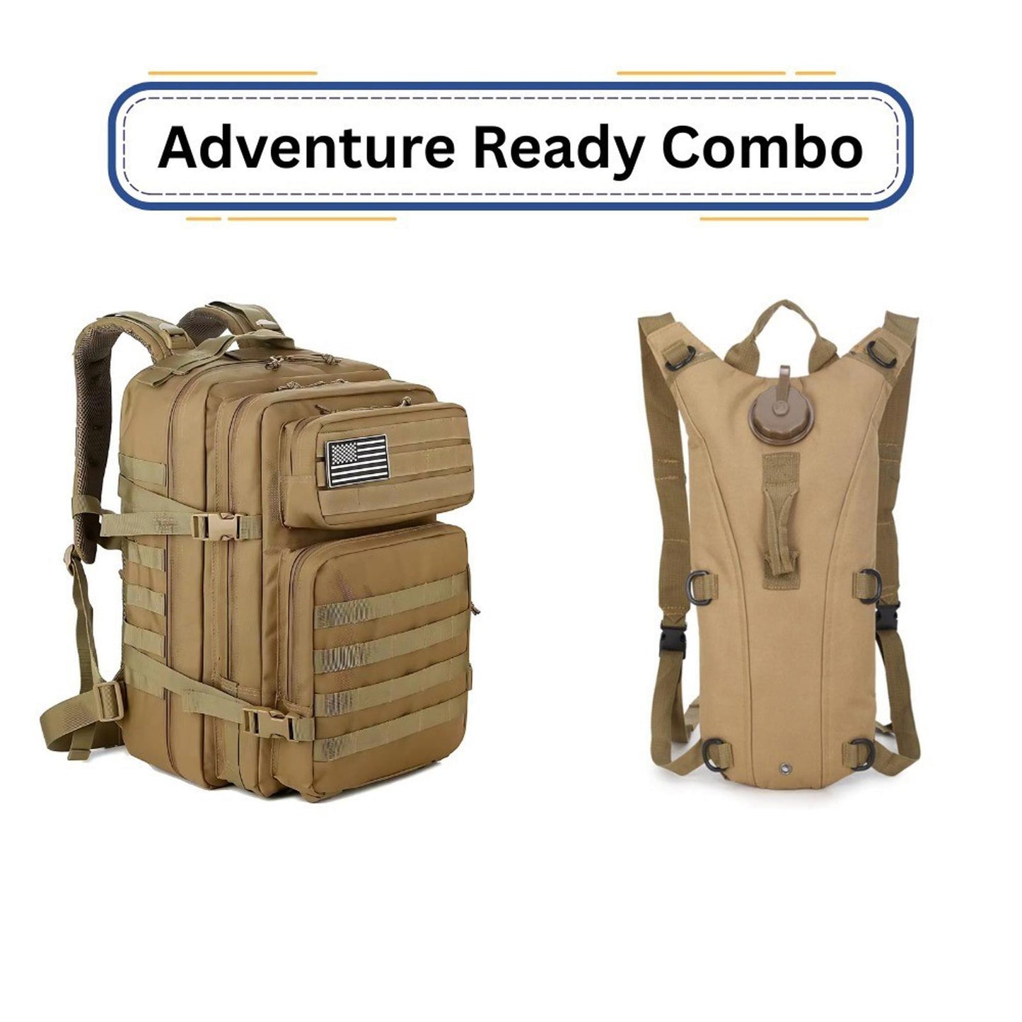 Tactical Adventure Combo Backpack Sling & Hydration Pack Outdoor Gear