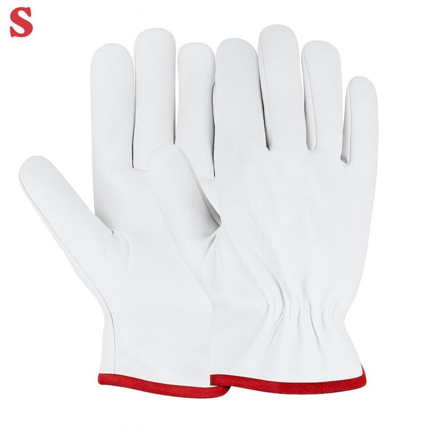 6 Pairs Goatskin Gloves – Durable Safety Gloves for Industrial & Outdoor Use