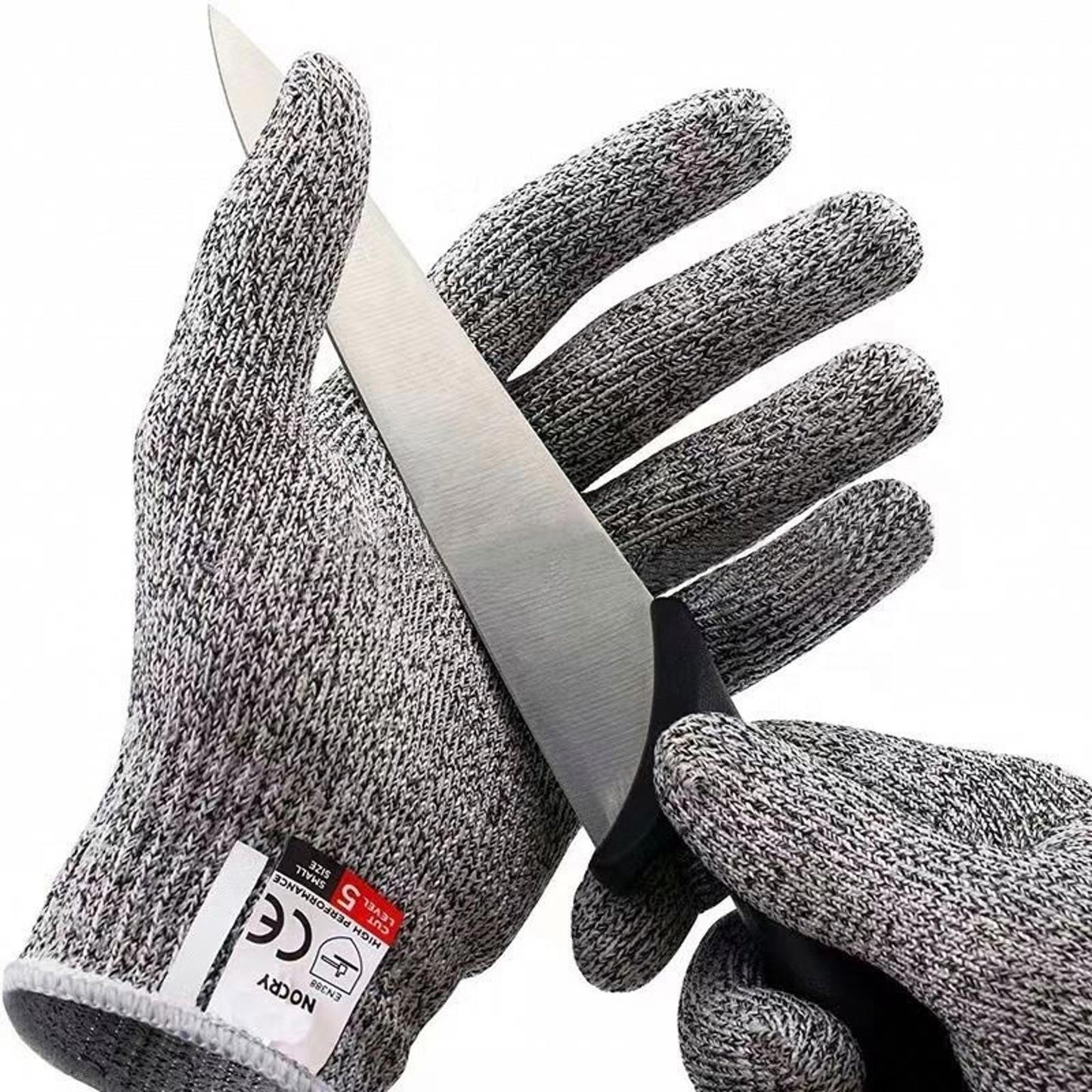 6 Pairs Cut Resistant Safety Gloves Level 5 EN388 Kitchen Work Protection