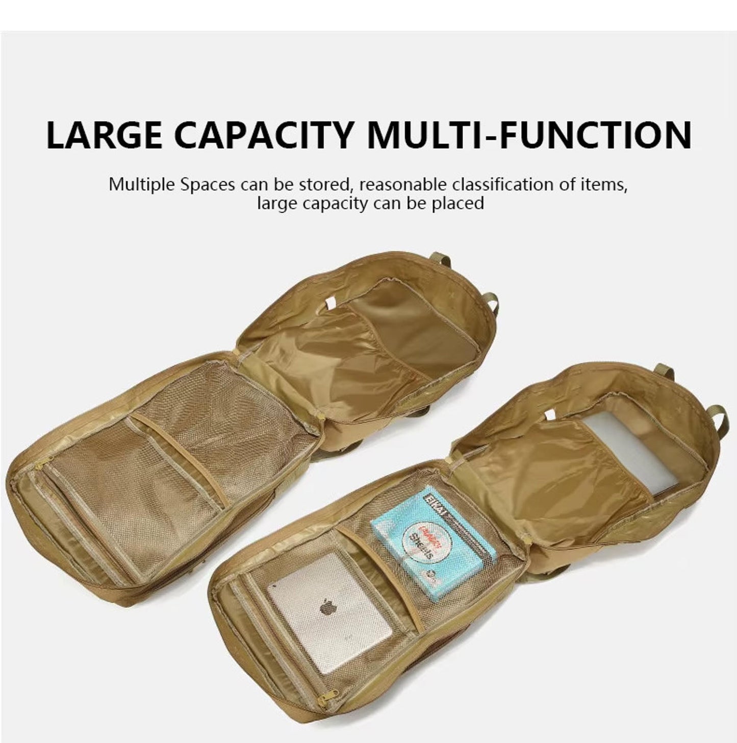 50L Tactical Military Backpack MOLLE Assault Pack Hiking Camping Bug Out Bag