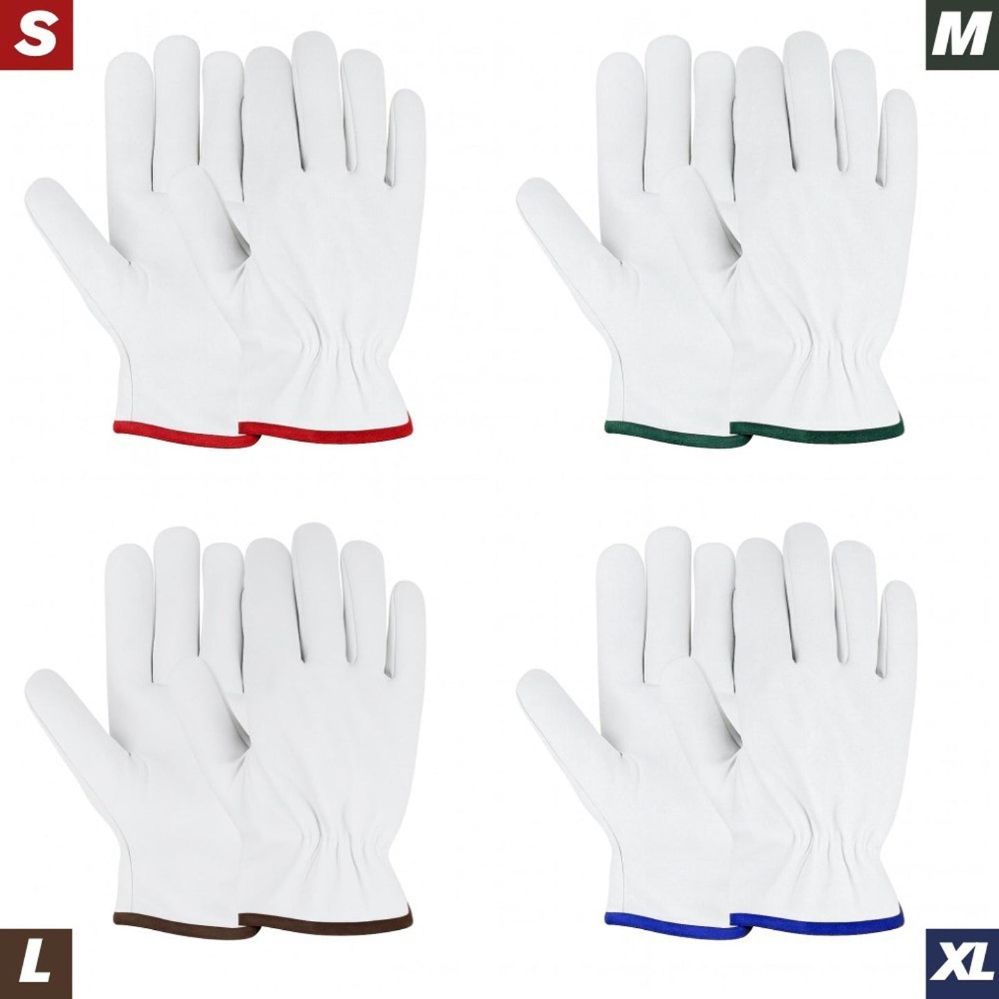 Wholesale 60 Pairs Goatskin Safety Gloves Durable, Comfortable & Versatile Work