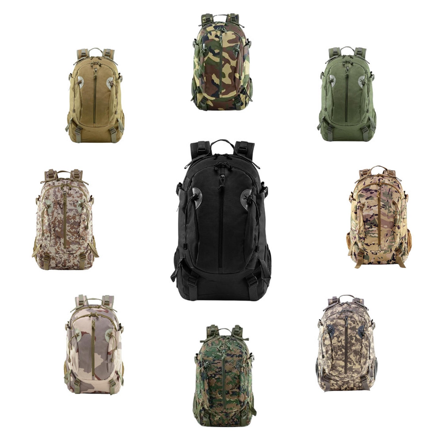 40L Tactical Military Backpack - Waterproof MOLLE Assault Pack, Hiking, Camping