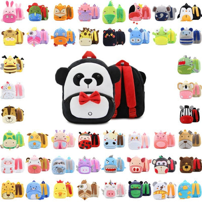 Paknada Unisex Kids Animal Plush Backpack Lightweight Toddler Bag