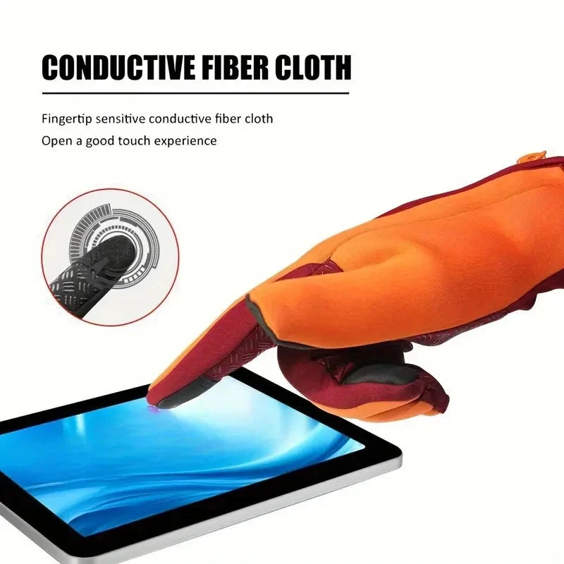 Winter Touchscreen Gloves Windproof Warm Anti-Slip Outdoor Cycling Driving