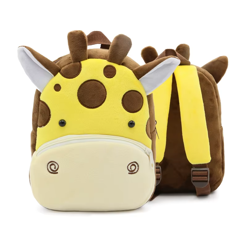 Paknada Unisex Kids Animal Plush Backpack Lightweight Toddler Bag