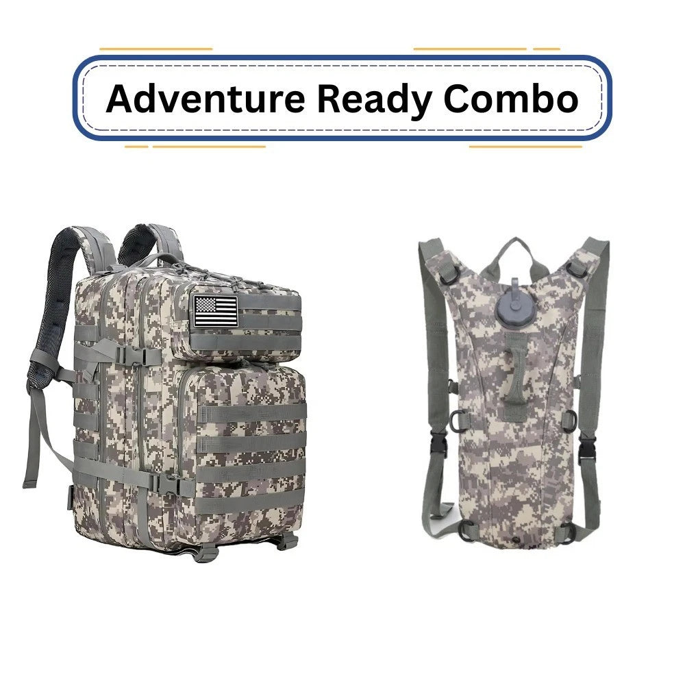 Tactical Adventure Combo Backpack Sling & Hydration Pack Outdoor Gear